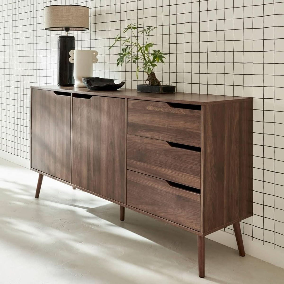 Buffet Scandinave Bois Noyer | Aube