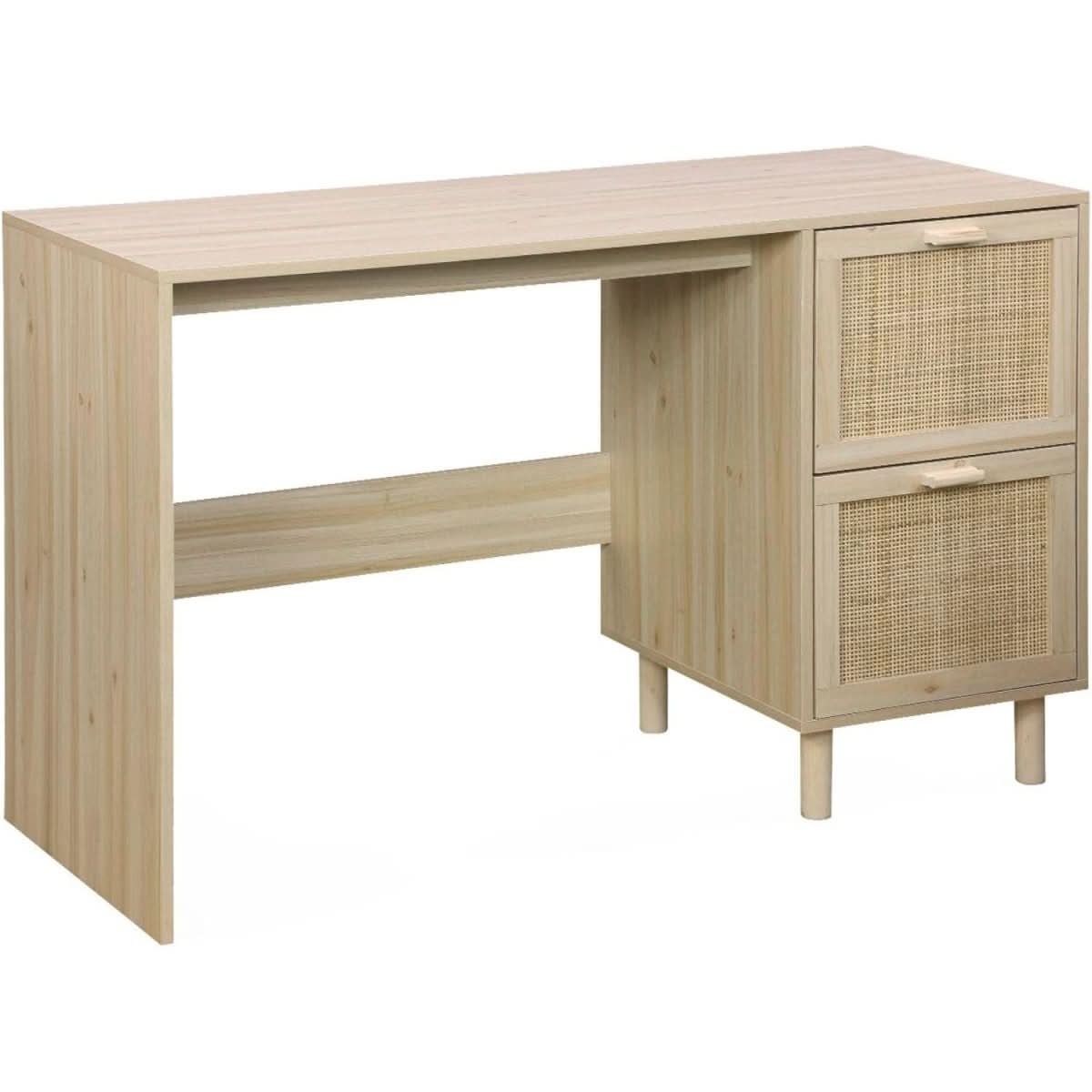 Bureau Bois Cannage Retro | Yang - Designix Bureau