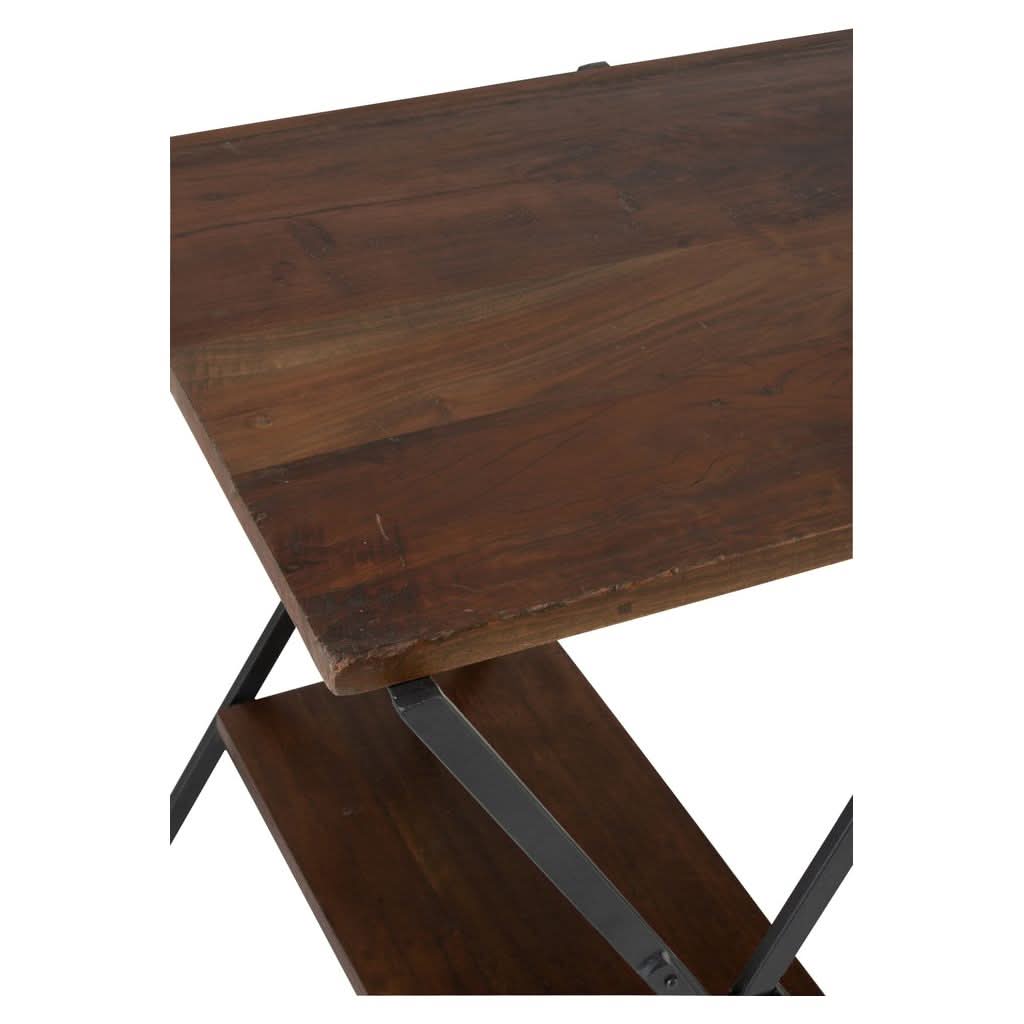 Bureau En Bois Recyclé Et Fer | Eyla - Designix Bureau