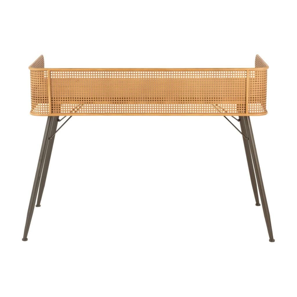 Bureau Noir Métal Bois Naturel | Sela - Designix Bureau