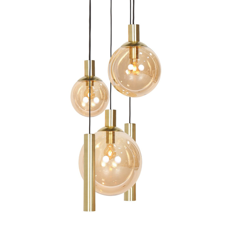 Hängeleuchte Bollique goldfarben