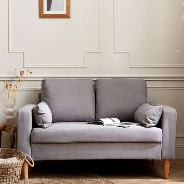 Skandinavisches 2-Sitzer-Sofa aus Holz | Wisp