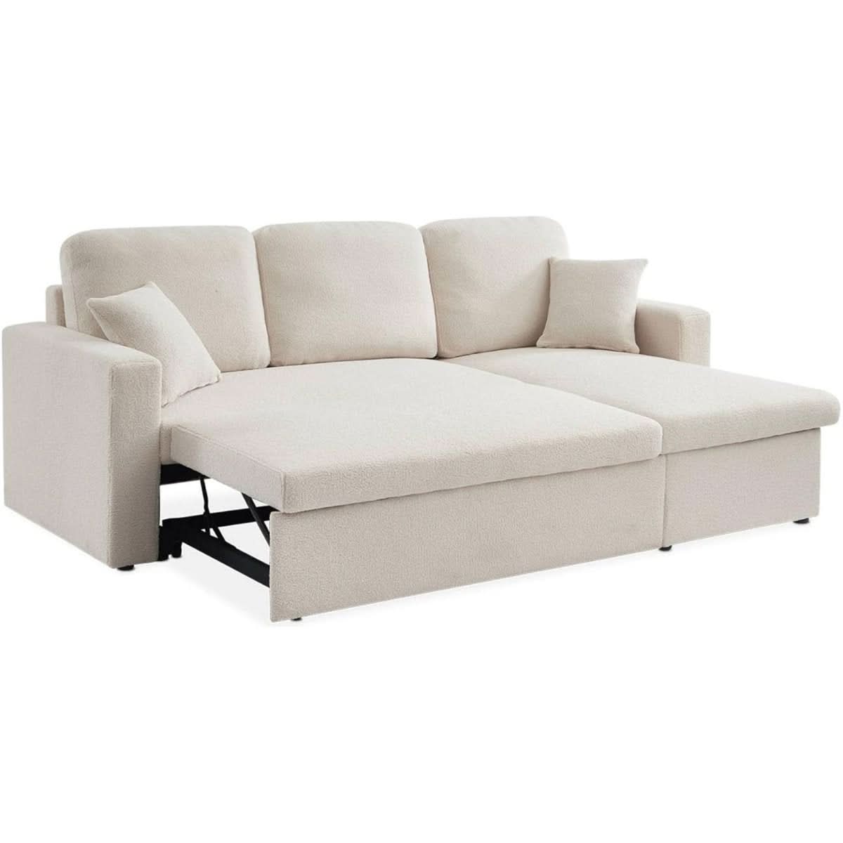 Canapé Angle Convertible Bouclettes | Drift - Designix Canapés