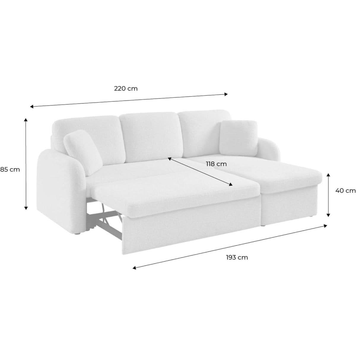 Canapé Angle Réversible Convertible Cosy | Blush - Designix Canapés