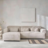 Ecksofa aus Cord | Luxuriöse Schlichtheit
