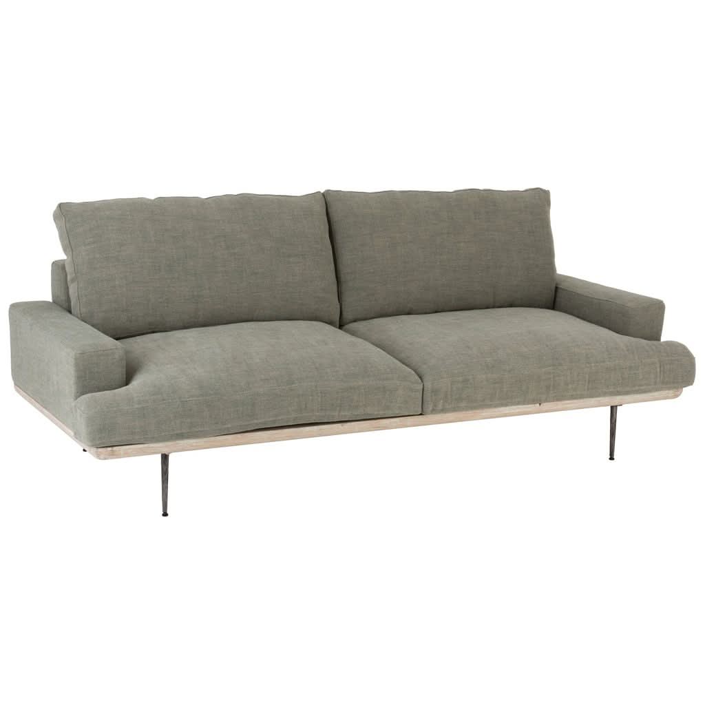 Canapé Chêne Textile Olive | Tila - Designix Canapés