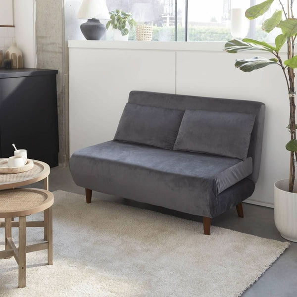 2-Sitzer Schlafsofa Grau | Arbor