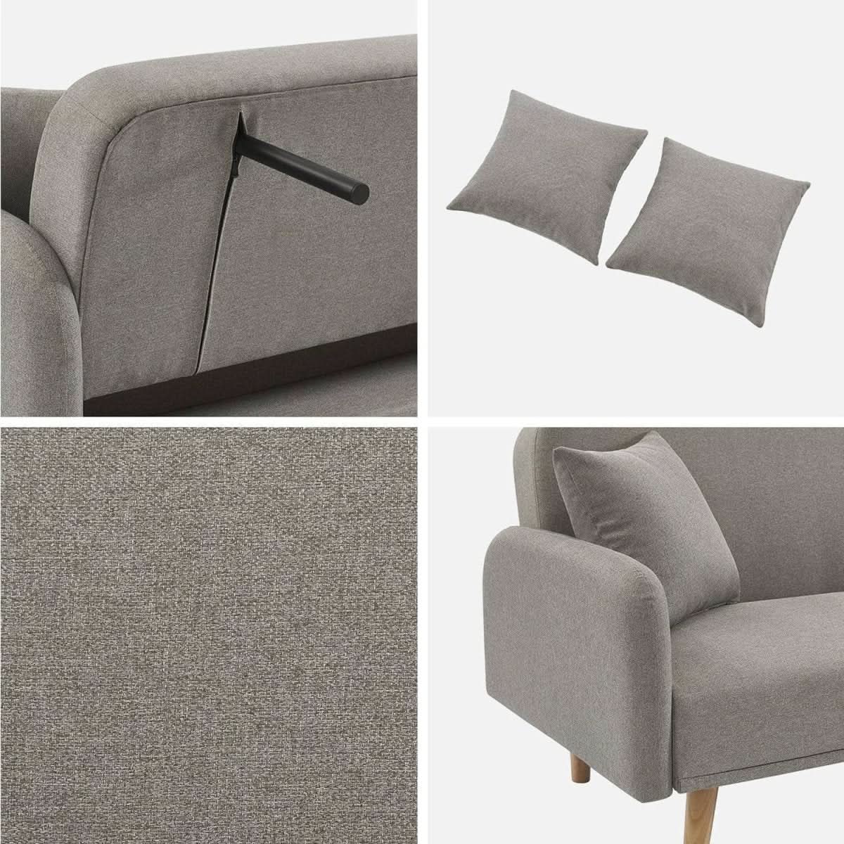Canapé Convertible Bois Scandinave | Echo - Designix Canapés