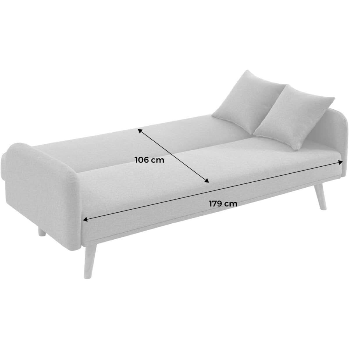 Canapé Convertible Bois Scandinave | Echo - Designix Canapés