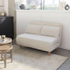 Schlafsofa mit weißem Bouclé-Stoff | Haven