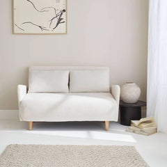 Schlafsofa mit Bouclé-Bezug, neigbar | Flare