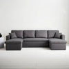 Graues Schlafsofa mit Bettkasten | Apex
