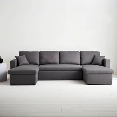 Graues Schlafsofa mit Bettkasten | Apex