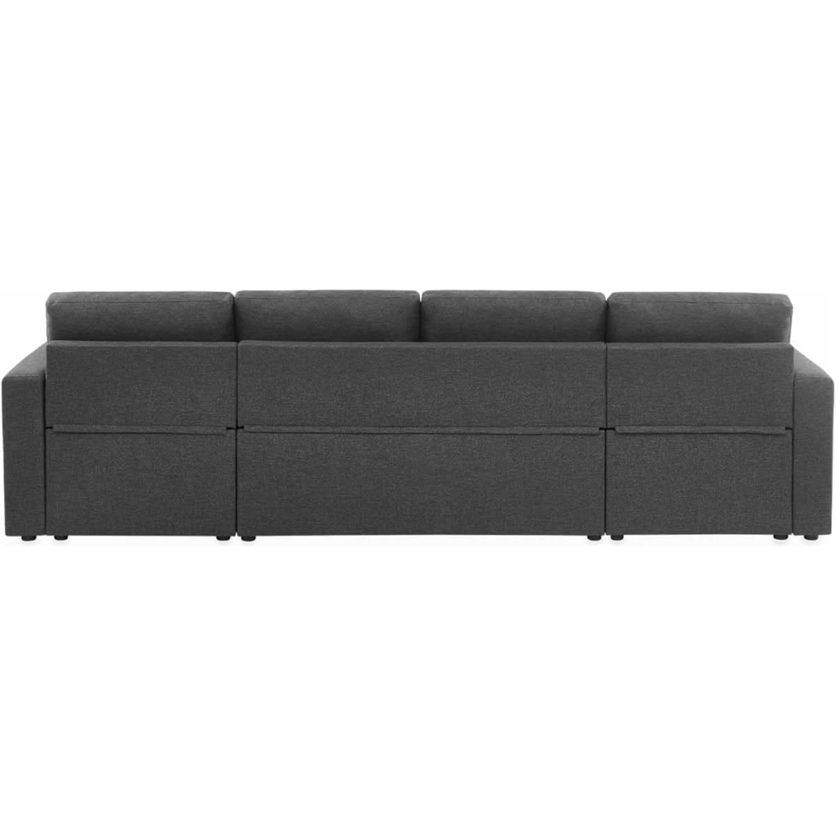 Canapé Convertible Gris Rangement | Apex - Designix Canapés