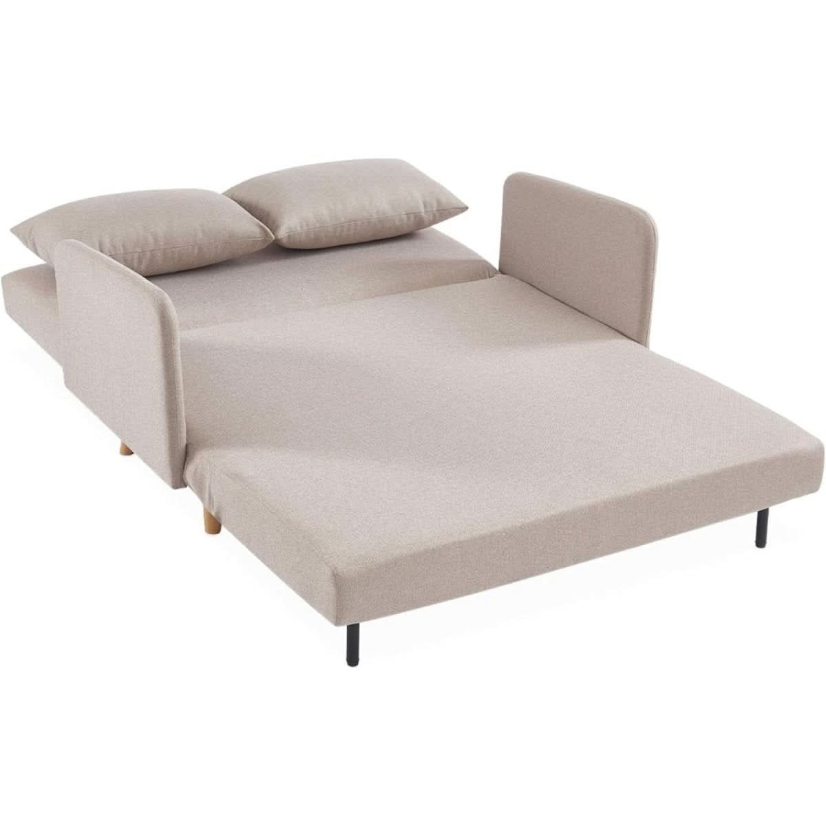 Canapé Convertible Scandinave Beige | Mira - Designix Canapés