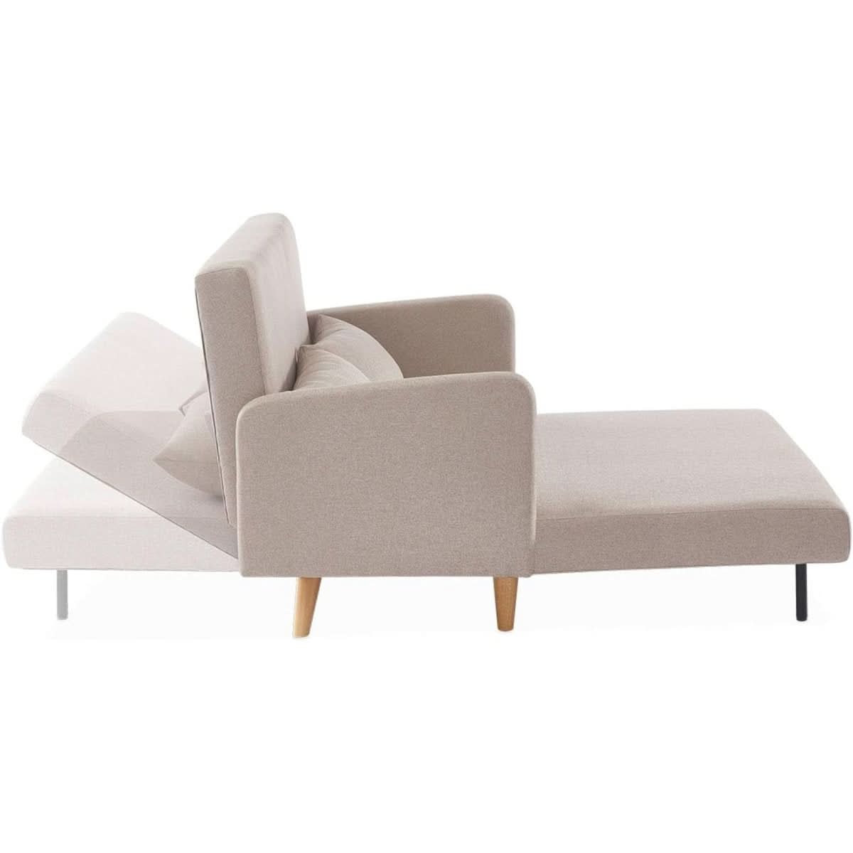 Canapé Convertible Scandinave Beige | Mira - Designix Canapés