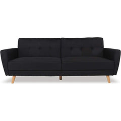 Schlafsofa Stoff | Schwarz