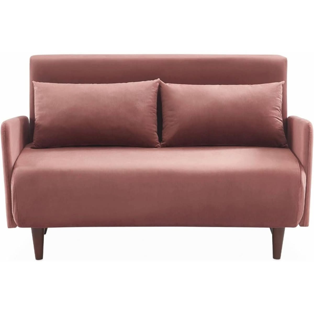 Canapé Convertible Velours Rose | Tempo - Designix Canapés