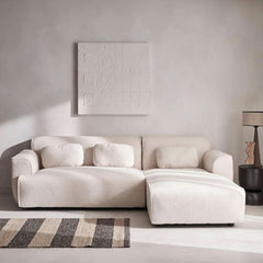 Ecksofa Bouclé-Stoff | Surge