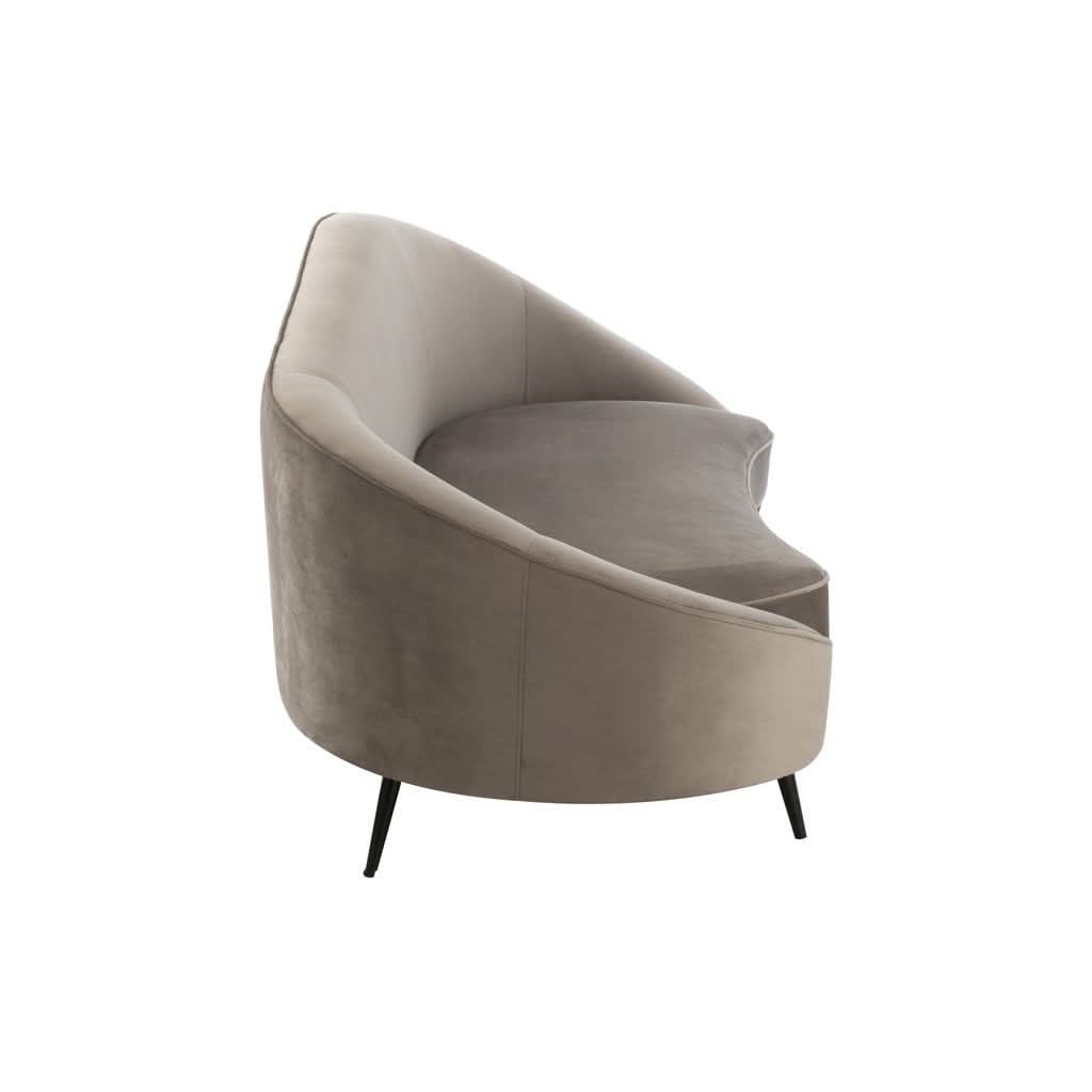Elisabeth Sofa Strukturiert Silber | Nira