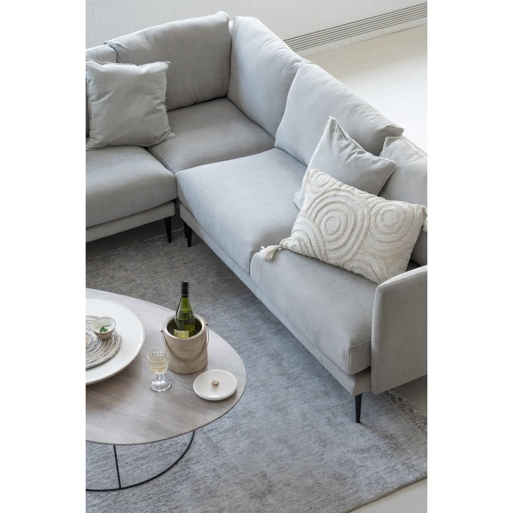 Canapé Gris Textile Partie Gauche | Qilo