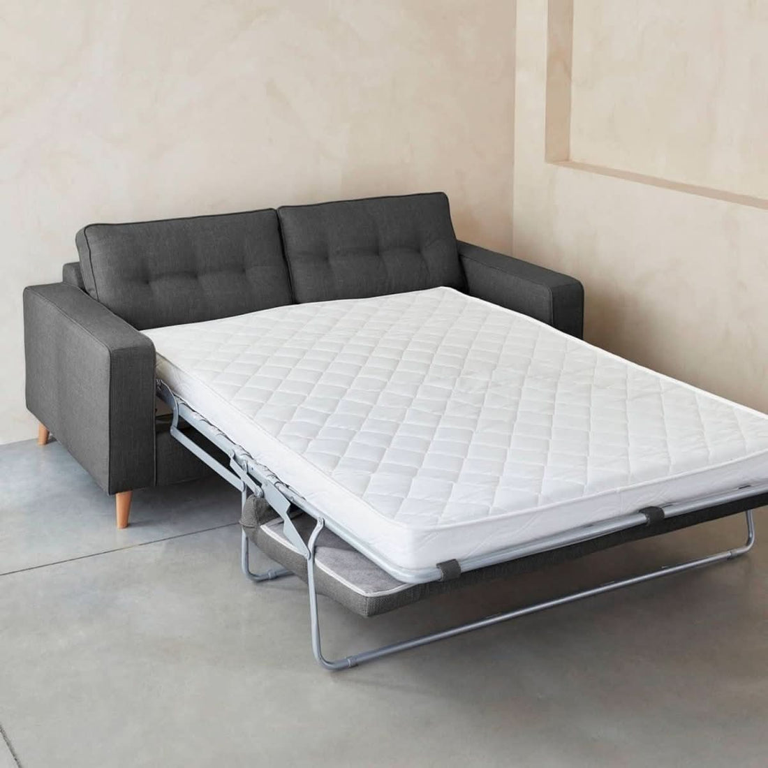 3-Sitzer Schlafsofa Anthrazit | Bliss