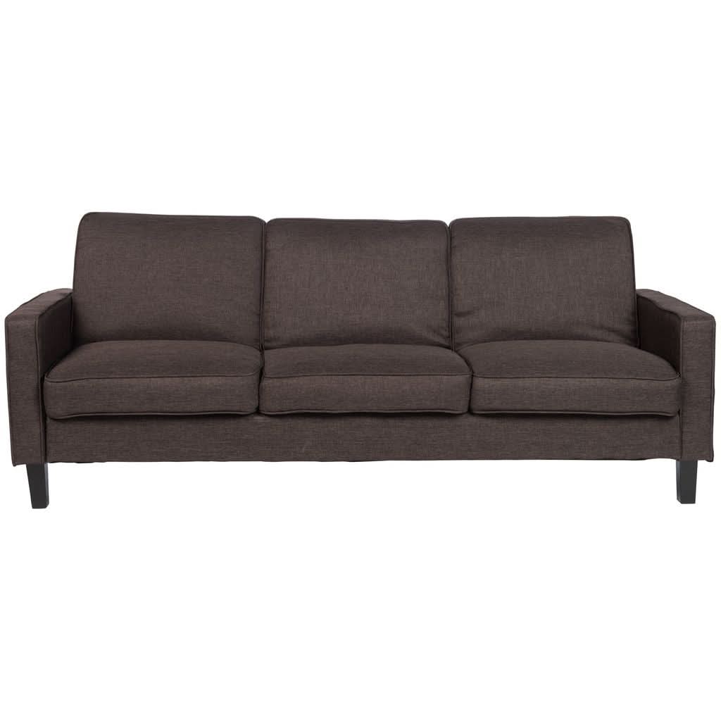 Canapé Lit Polyester Marron Foncé | Sole - Designix Canapés