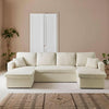 Panorama-Schlafsofa Bouclé | Pique