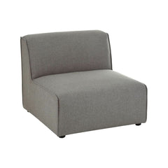Sofa Textilien Holz Dunkelgrau | Jily