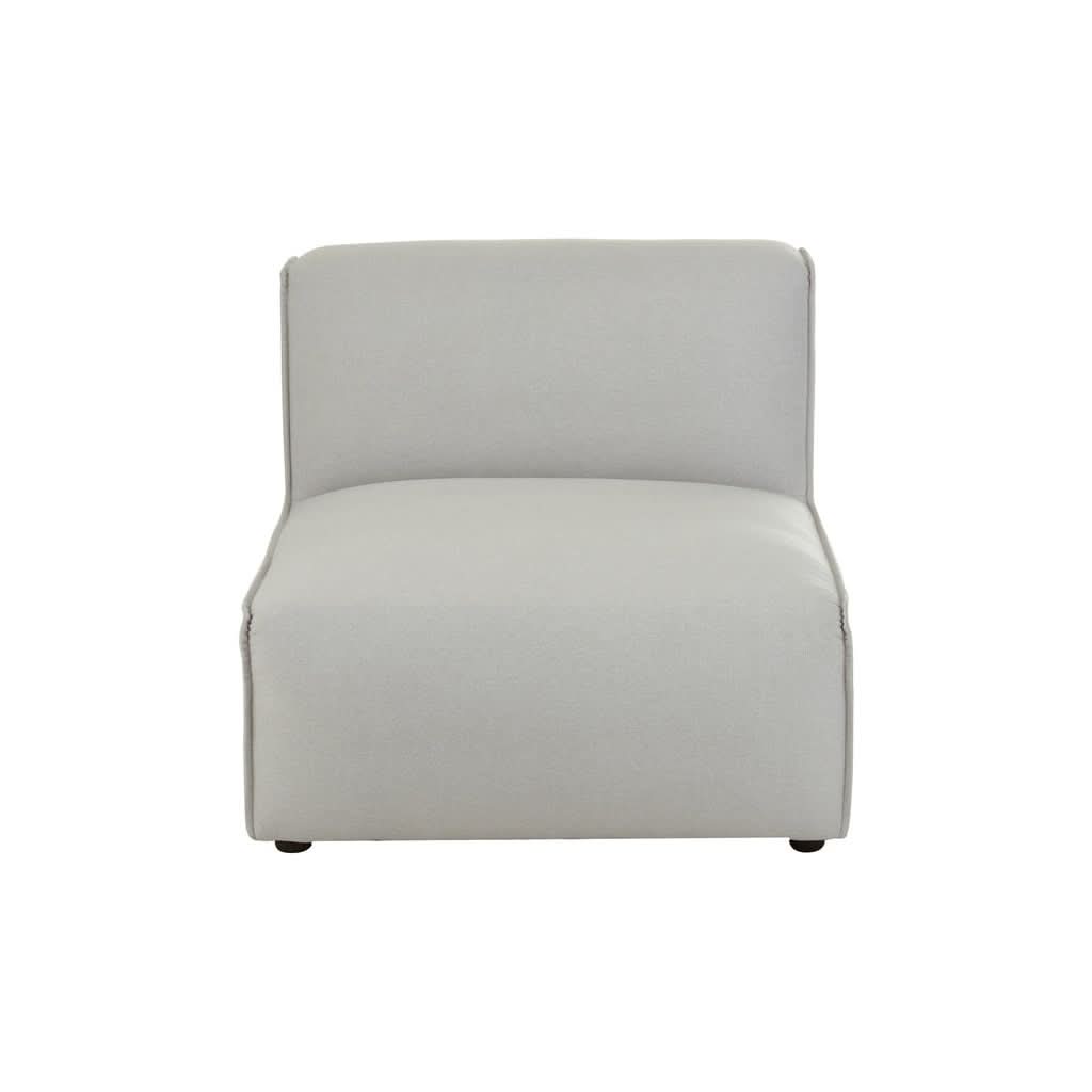 Canapé Tissu Bois Gris Clair | Jily - Designix Canapés