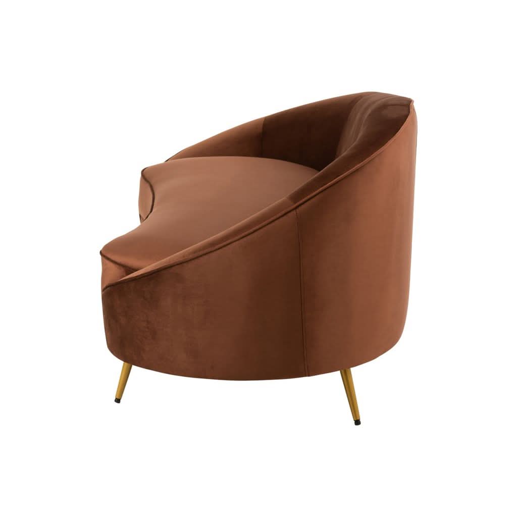Canapé Tissu Métal Marron | Keir - Designix Canapés