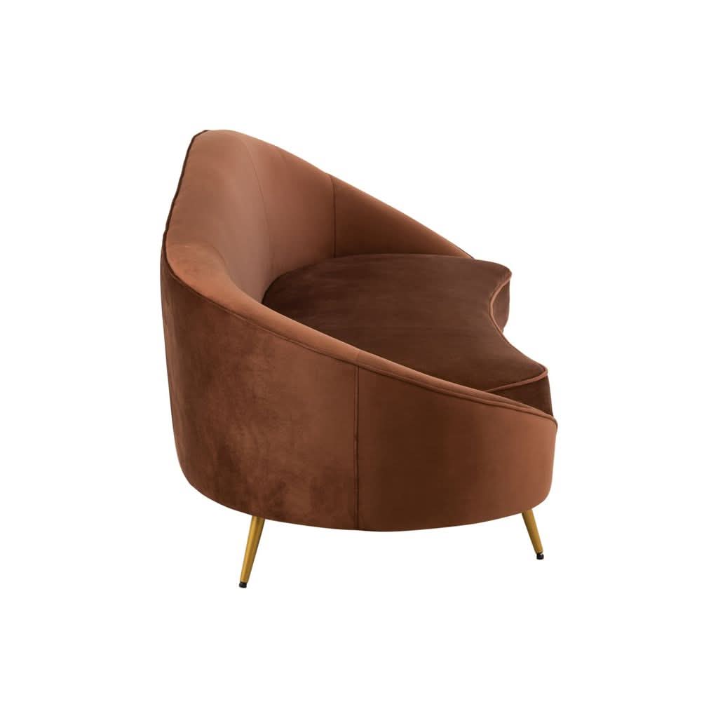 Canapé Tissu Métal Marron | Keir - Designix Canapés