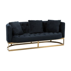 2-Sitzer-Samtsofa Anthrazit | Nial