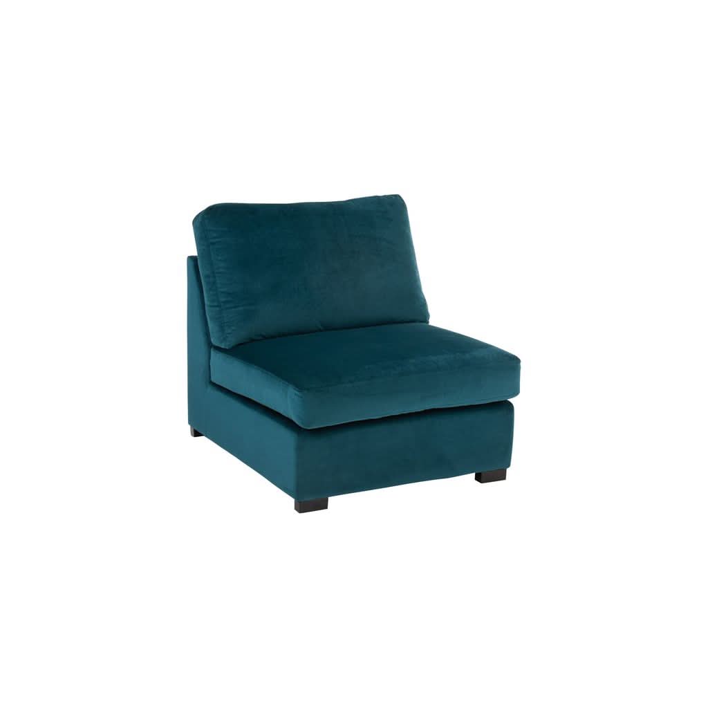 Blaues Samtsofa | Aryn