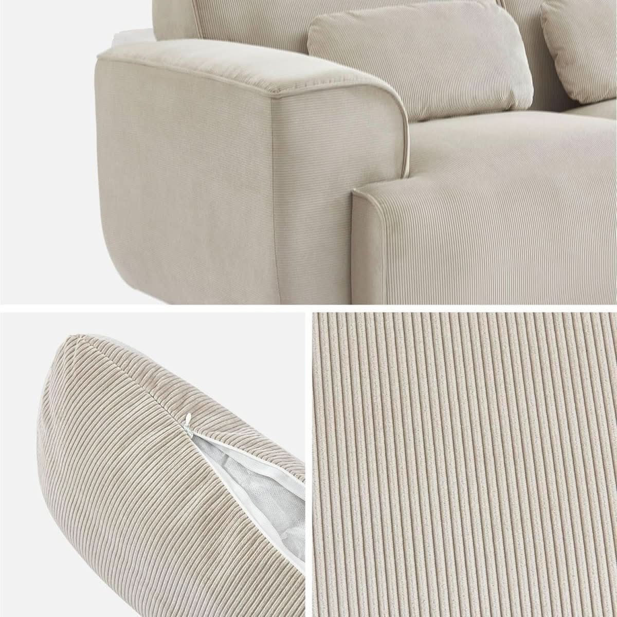 Canapé Velours Côtelé 2 Places | Quell - Designix Canapés