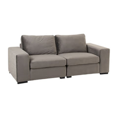 Graues 2-Sitzer-Sofa aus Samt | Pora