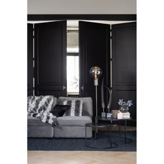 Elegantes graues Samtsofa | Qyin