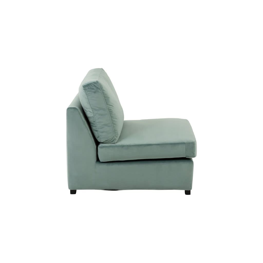 Modernes Samtsofa in Minze | Tarn