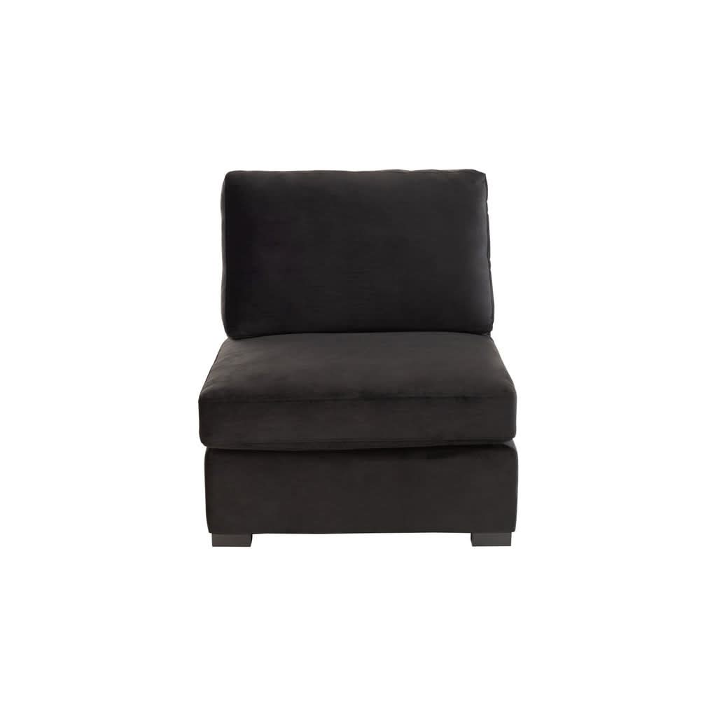Canapé Velours Noir Moderne | Vian - Designix Canapés