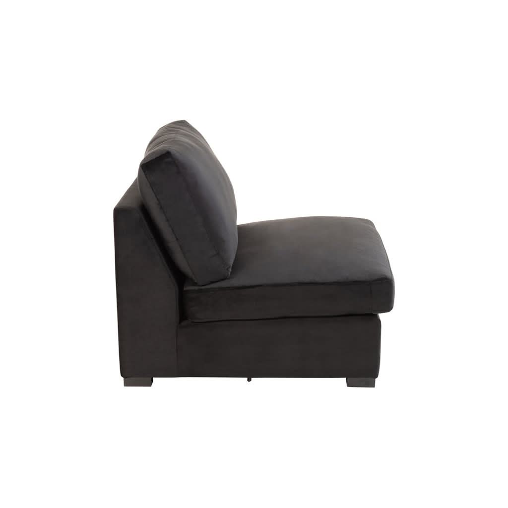 Canapé Velours Noir Moderne | Vian - Designix Canapés