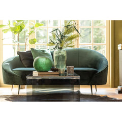 Canapé Vert Textile Métal | Byla