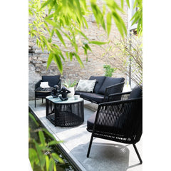 Schwarze Metallsofas Eli | Fely