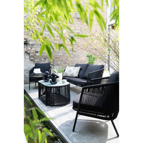 Schwarze Metallsofas Eli | Fely