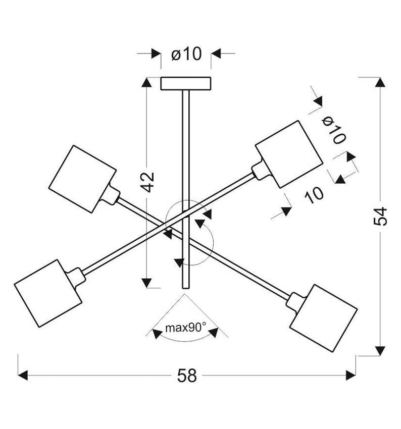 Suspension luminaire | Sax Nickel