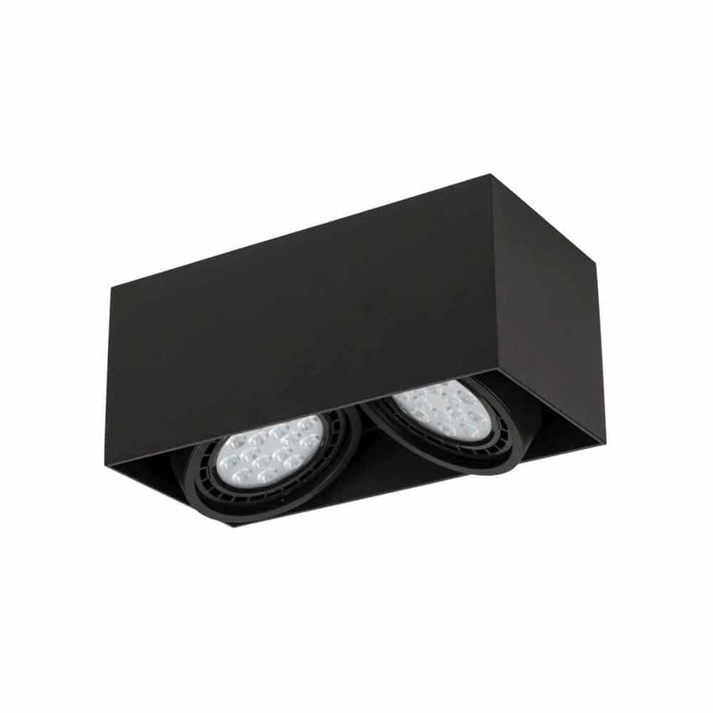 Spot plafond Cardi II noir