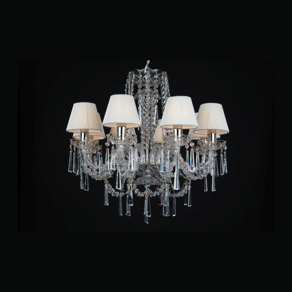 Kristallleuchter CRYSTAL-WHITE