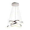 Suspension luminaire | Lune Chromée L 50 cm