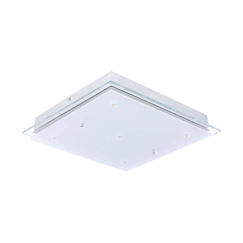 Applique murale Fres 2 chromée, verre, L 38 cm