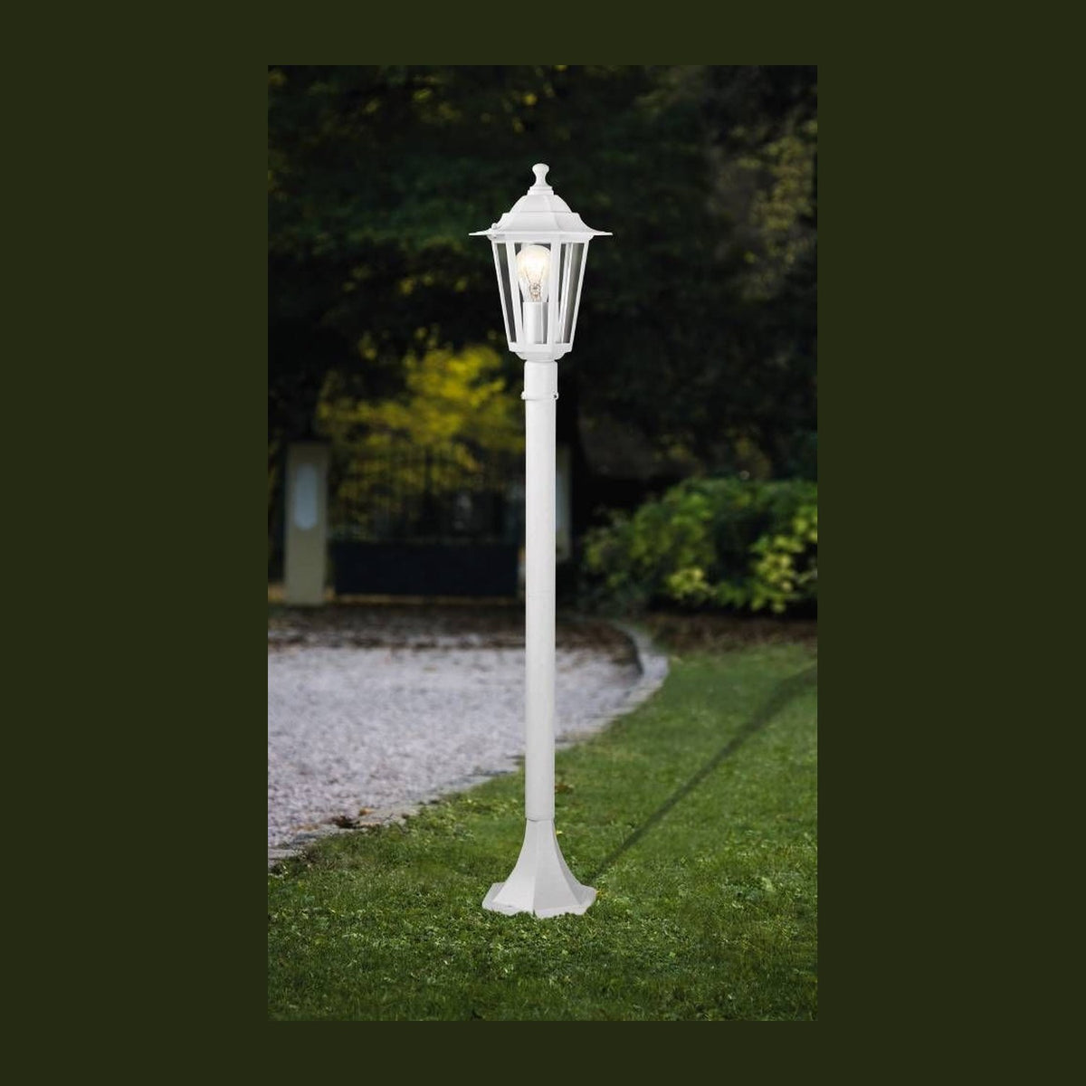 Lampadaire extérieur Laterna 5 blanc, Ø 19,5 cm (22995)
