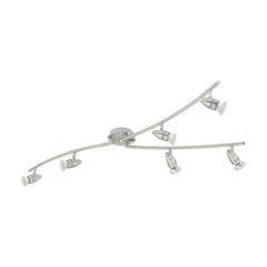 Spot Magnum nickel satiné, L 105 cm